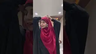 Hijab tutorial with earrings for Eid 