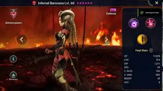 Raid Shadow Legends Hero Showcase Infernal Baroness lv 60
