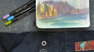 Sketchbook Tour. Как заполнить скетчбук маленького формата
