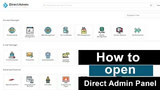 How to Open Direct Admin Control Panel