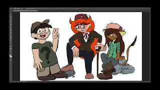 SPEEDPAINTING - Gravity Falls Group Cosplay (Ft. Moka, Angel, and Various OCs)