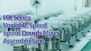 HX Series Variable Speed Spiral Dough Mixer Assembly Line