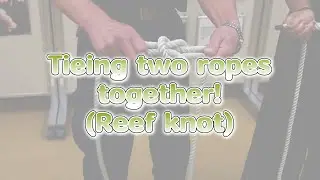Rope! How to tie a Reef Knot!#100NENBOUSAISHA #disasters
