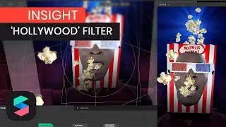 'HOLLYWOOD' (Popcorn Head) Instagram filter - AR Creator Insight (Spark AR Studio)
