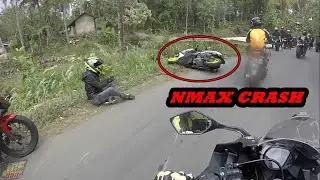 NMAX CRASH di jalur cikalong - madasari | #42
