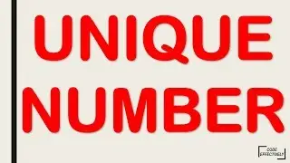 UNIQUE NUMBER