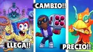 BOB ESPONJA LLEGA A BRAWLSTARS!!!🧽,CAMBIOS EN BROCK???🚀, PRECIOS DE LAS SKINS!!! Y MUCHO MÁS