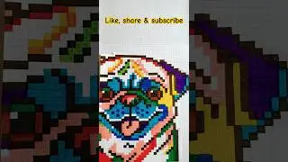 Pixel Art Idea_🐶🐾 #pixel art#easydrawing #dog #shorts #funnyvideo