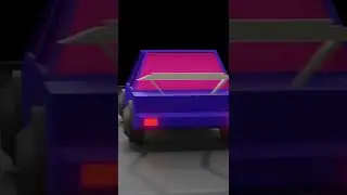 lowpoly car animation in blender