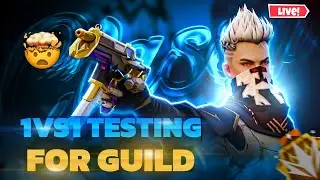 Free Fire Live Guild Test 🤯💫 Hardest 1vs1 Guild Test💯 100% Fair Testing #nonstopgaming#freefirelive