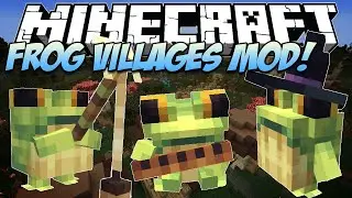 Mod Showcase | FROG VILLAGES MOD! (New Ribbit mob, Decor Blocks & More!) | Minecraft 1.20.1