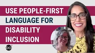 Use People First Language for Disability Inclusion