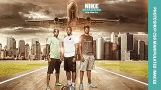 Photoshop cs6 Manipulated images street football speed art