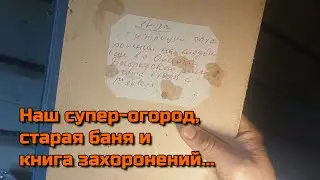 Наш супер-огород, ремонт в старой бане и книга захоронений...
