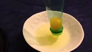 34 secondes pour séparer le blanc du jaune d'un oeuf