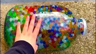 Breaking glass bottles 🙀🔥A Crushing Crunchy & Soft Things !🚧⚠️ #asmr #subscribe #bottle #like
