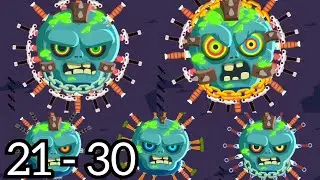 Knife Hit Monsters Challenge 21 to 30 Bosses (Zombie Boss) || Knife Hit ||