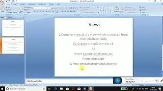 oracle plsql tutorials|| simple view,complex view