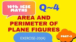 #areaandperimeter#9thmaths  ~AREA AND PERIMETER OF PLANE FIGURES~ Ex-20(A) ~Q- 4 @ILLAN's Tutorial