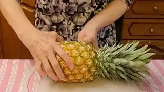 COME PULIRE UN ANANAS facile e veloce!!