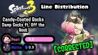 (CORRECTED) Damp Socks ft. Off the Hook - Candy-Coated Rocks | Line Distribution [Splatoon 3]
