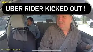 Uber Passanger gets kicked out!