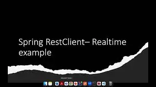 Spring RestClient - Realtime example