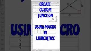 Create custom function using macros in Libreoffice 