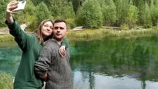 Гейзерное озеро, Око земли засняли извержение. Горный Алтай. 