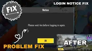 Fix | Please wait 4m before logging in again Pubg mobile/bgmi Problem Solve Login Problem