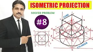 ISOMETRIC PROJECTION IN ENGINEERING DRAWING IN HINDI (Part-8) 
