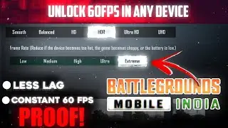 HOW TO UNLOCK 60FPS IN BATTLEGROUNDS MOBILE INDIA WITHOUT GFX TOOL / 60FPS CONFIG / PUBG MOBILE