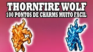 Tibia - 100 Charm Points very easy, Thornfire Bestiary and Crystal Wolf
