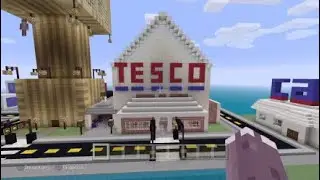 *FINALLY* Minecraft PS4 Edition a tour of my Tesco + gass station