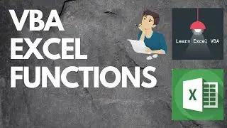 Using Excel Functions in VBA