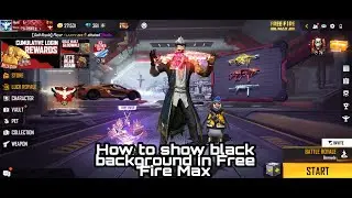 How to show black background in Free Fire Max while showing evo's emote || 