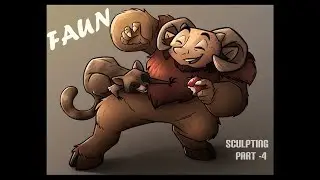 Faun 3D Sculpting Timelapse Part-4 -Adding details