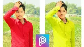 How to change the colour of sirt in picsart