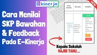 Tutorial menilai SKP bawahan oleh Kepala Sekolah pada eKinerja terbaru | Tutorial eKinerja