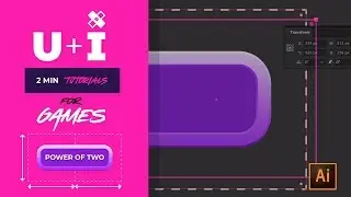 U+I 2min Design Tutorials for Games - Power of Two Optimisation in Illustrator