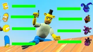 [SFM FNaF] Simpsons vs Five Nights at Freddy's WITH Healthbars
