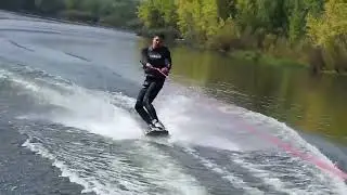 Вейкбординг на Енисее