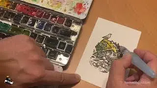 The Slain mini print process (involuntary ASMR).