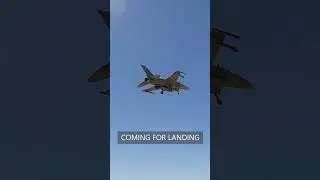 FIGHTING FALCON COMING FOR LANDING #f16 #fighterjets #shorts