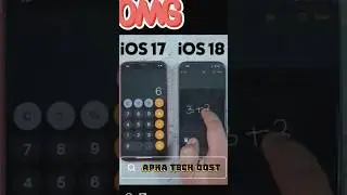 Ios 18 🤩 awesome calculator 🙌 #ios18 #iphone#shorts #yshorts