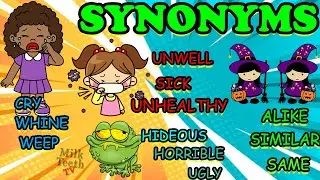 SYNONYMS  - What are synonyms? - Words that have the same meaning list of common synonyms