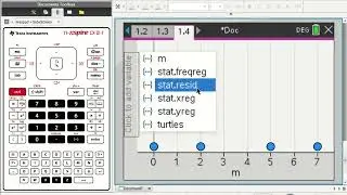 TI nSpire Scatter Plots Part 3