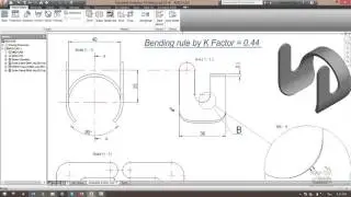 Autodesk Inventor-Advance Modeling Practice#3_Laser cut & Bending Part