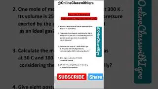1st year Chemistry Important Questions 2023 #board #exam #chemistry #getgoodgrade #rawalpindi