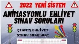 ANIMASYONLU EHLİYET SINAV SORULARİ (GÖRSELİ)